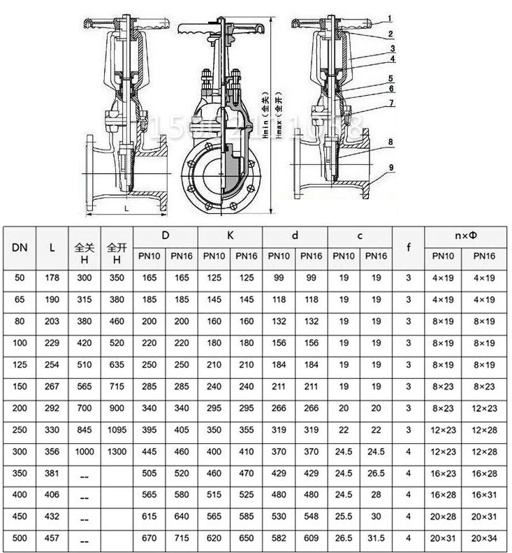 Z41X-16P不銹鋼軟密封閘閥結構圖
