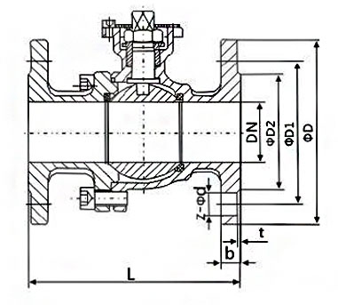 德標(biāo)氣動(dòng)球閥連接尺寸