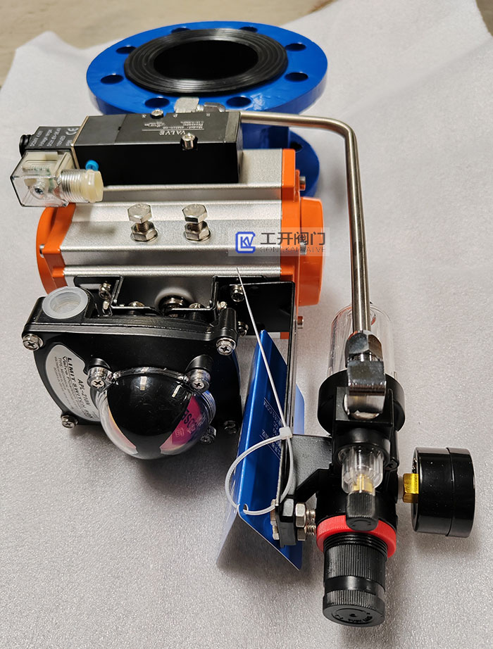 氣動(dòng)法蘭式蝶閥D641X-16Q-DN80