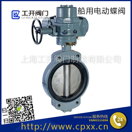 GB3036-94船用中心型電動(dòng)式蝶閥 D型